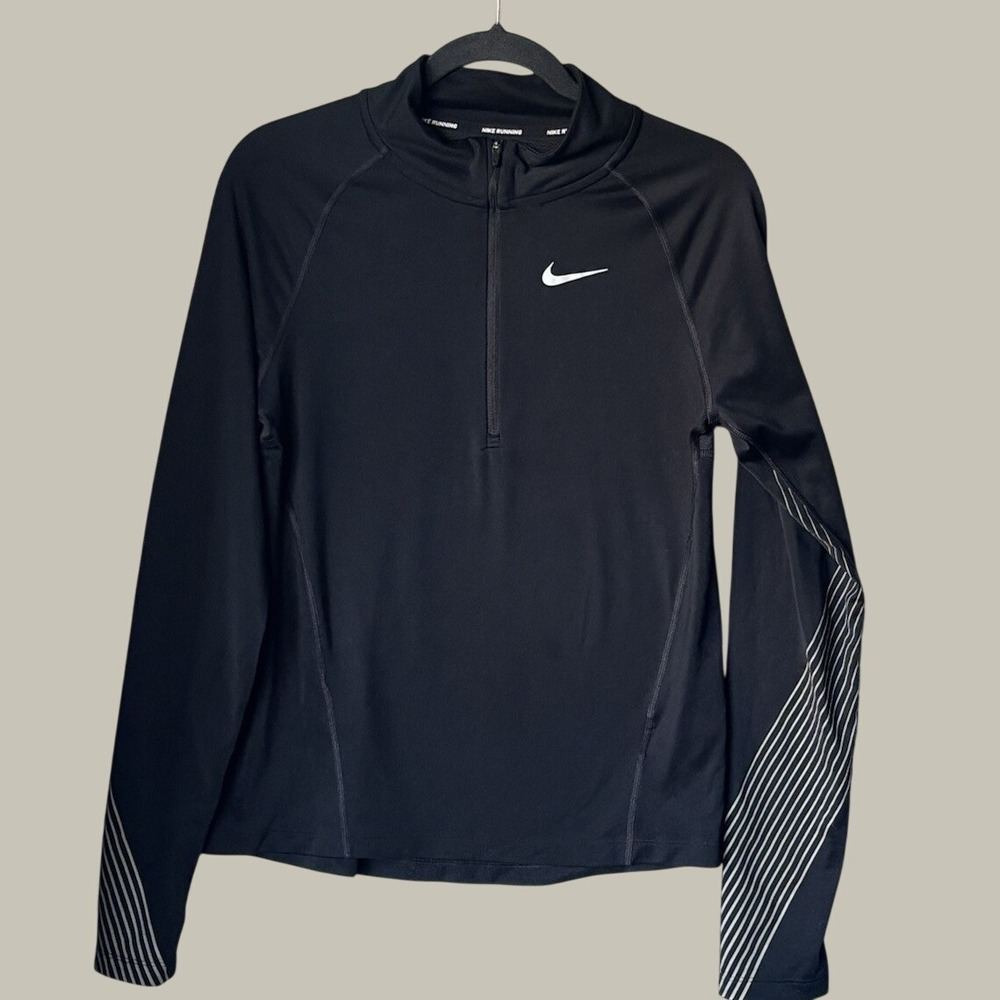 NIKE DRI-FIT Size S Women's 1/2 Zip Stand Collar Fitted Athletic Pullover - Picture 5 of 12